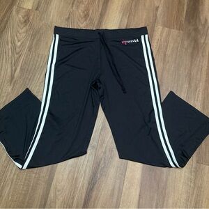 Y2K ANTM Printed Varsity Stripe Track Pants Model Reality Show Top Model Mcbling
